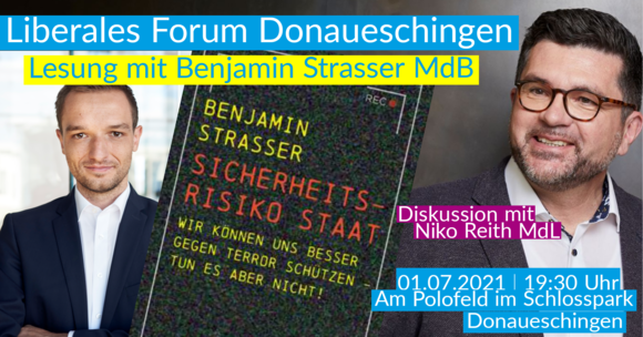 Liberales Forum Donaueschingen Lesung mit Benjamin Strasser MdB