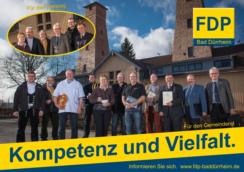 Wahlplakat der FDP Bad Dürrheim