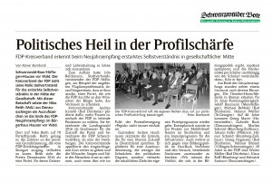 Bericht zum Neujahrsempfang des FDP-Kreisverbandes im Schwarzwälder Bote