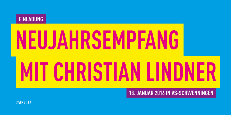Einladung Neujahrsempfang mit Christian Lindner